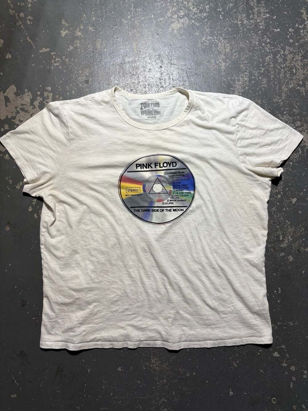 Lucky Brand Pink Floyd The Dark Side of the Moon T-Shirt Size XXL White